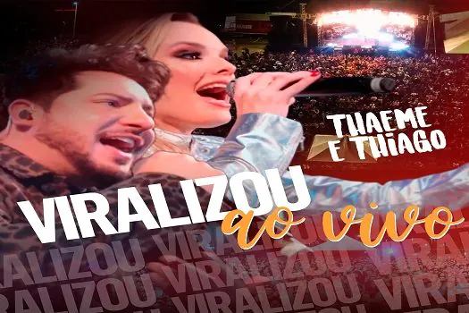 Thaeme e Thiago divulgam versão ao vivo de Viralizou