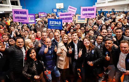 Arrancada da vitória de Thiago Auricchio reúne mais de 1500 apoiadores