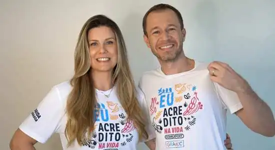 Tiago Leifert e Daiana Garbin são os padrinhos da Corrida e Caminhada do GRAACC