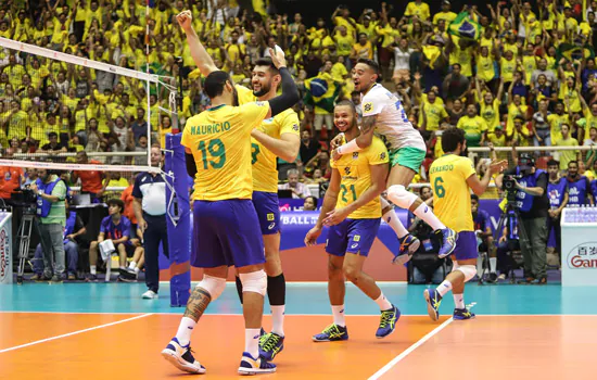 Vôlei masculino: Brasil encerra etapa de Cuiabá com a terceira vitória