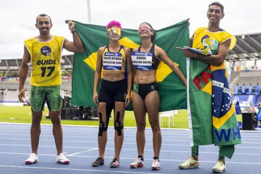 Jerusa Geber vence os 100m em prova com pódio duplo brasileiro nesta quinta-feira, 13