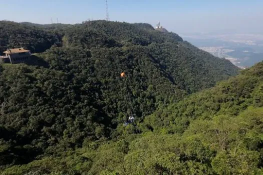 Férias de julho: Tirolesa permite sobrevoar área de conservação ambiental