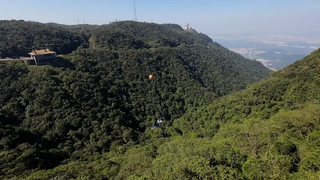 Férias de julho: Tirolesa permite sobrevoar área de conservação ambiental