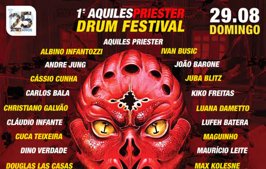 Tom Brasil Apresenta: 1ª edição do Aquiles Priester Drum Festival