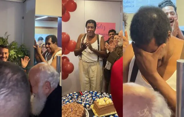 Tony Tornado completa 93 anos e ganha festa surpresa nos bastidores de ‘Amor Perfeito’