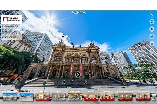 Theatro Municipal de São Paulo inaugura novo tour virtual