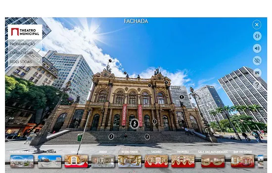 Theatro Municipal de São Paulo inaugura novo tour virtual