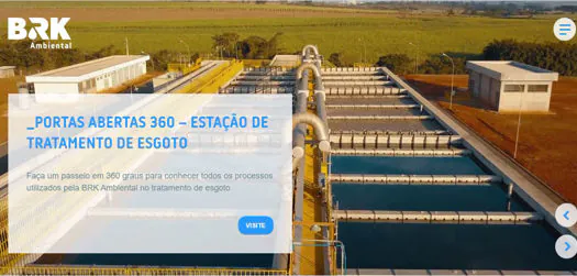 BRK Ambiental disponibiliza tour virtual por Estação de Tratamento de Esgoto