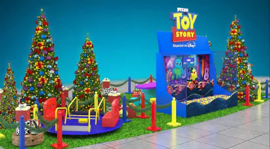 Shopping Metrô Itaquera recebe decoração de Natal inspirada em Toy Story