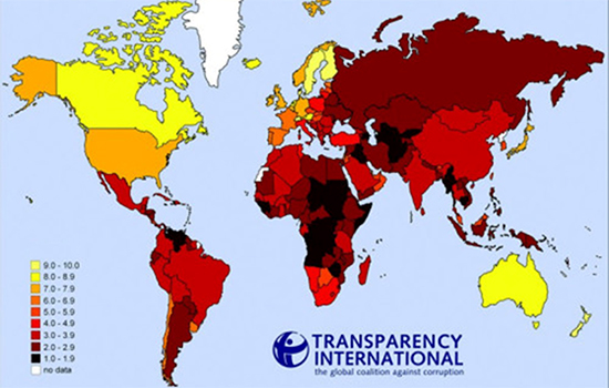 Brasil piora no ranking de corrupção