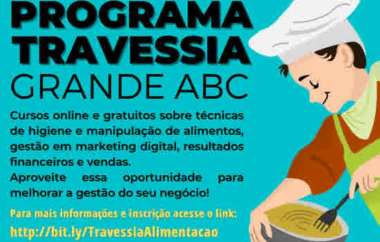 Etapa do Programa Travessia Grande ABC para setor de Alimentação tem inscrições prorrogada