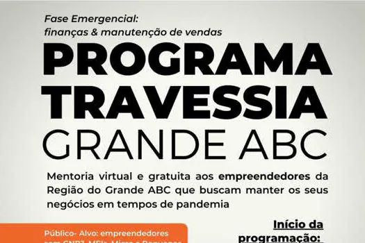 Inscrições abertas para Programa de Mentoria gratuita aos empreendedores do ABC