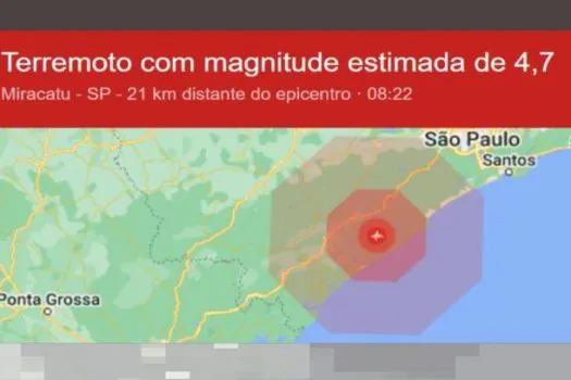 Tremor teve reflexos até na cidade de SP: entenda fenômeno e as quais áreas mais afetadas