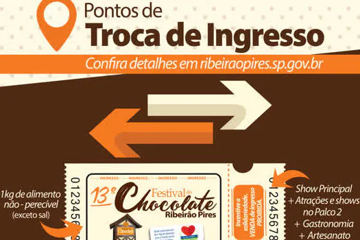 Festival do Chocolate: Ingressos para 1º fim de semana a partir desse sábado