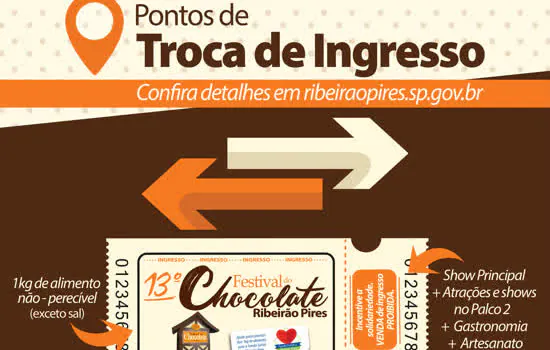 Festival do Chocolate: Ingressos para 1º fim de semana a partir desse sábado