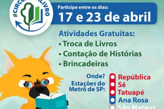 Estações do Metrô recebem campanha de troca de livros gratuita