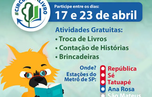 Estações do Metrô recebem campanha de troca de livros gratuita