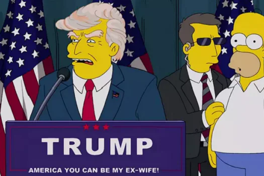 “Os Simpsons” previu candidatura de Donald Trump em 2024