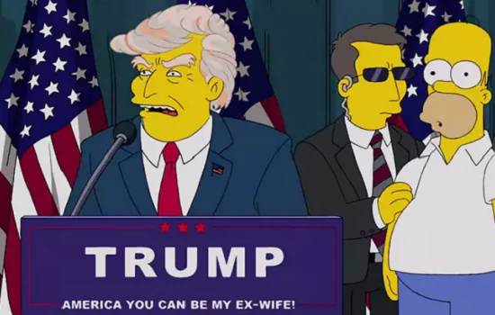 “Os Simpsons” previu candidatura de Donald Trump em 2024