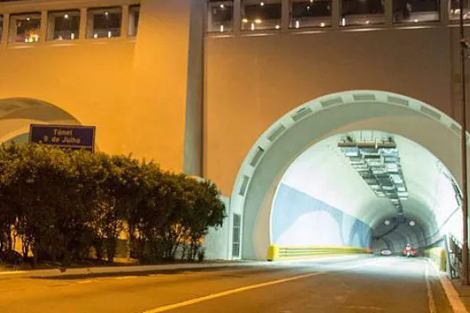 Túnel Nove de Julho no sentido centro será interditado a partir das 23h30 desta sexta (15)