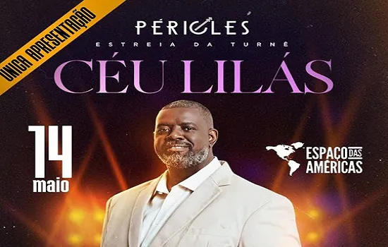 Péricles estreia turnê ‘Céu Lilás’ no Espaço das Américas