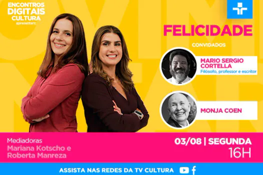 Monja Coen e Mario Sergio Cortella falam sobre felicidade em encontro virtual