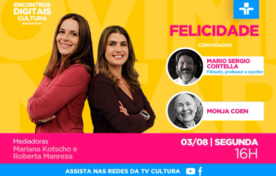 Monja Coen e Mario Sergio Cortella falam sobre felicidade em encontro virtual