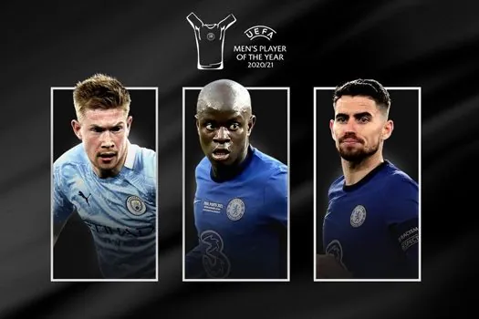 Jorginho, De Bruyne e Kanté são os finalistas da Uefa ao melhor jogador da Europa