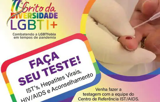 Diadema promove testagens do HIV/Sífilis e Hepatites Virais neste sábado (24)