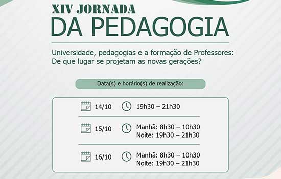 USCS promove XIV Jornada da Pedagogia