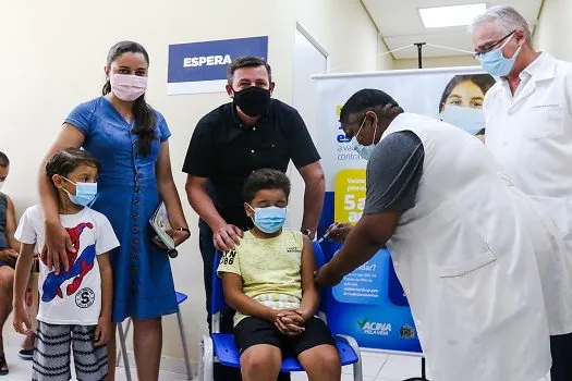 São Bernardo é a primeira cidade do Estado a vacinar crianças com Coronavac