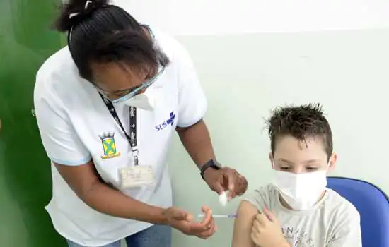 Santo André realiza mutirão de vacinação contra Covid-19 em crianças de 6 a 11 anos