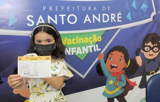 Santo André inicia neste sábado aplicação da 2ª dose da vacina contra Covid em crianças