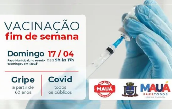 Mauá aplica imunizantes contra a Covid e a gripe no feriado