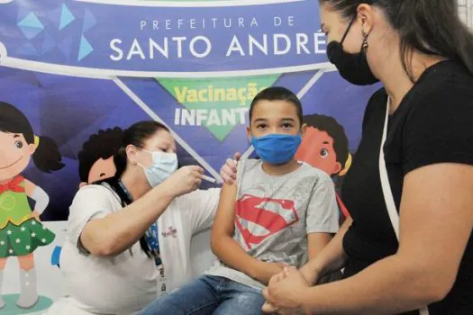 Santo André promove força-tarefa de vacinação infantil contra Covid nos shoppings