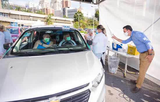 Santo André vacina 5.816 pessoas no primeiro dia de imunização de idosos de 69 a 71 anos