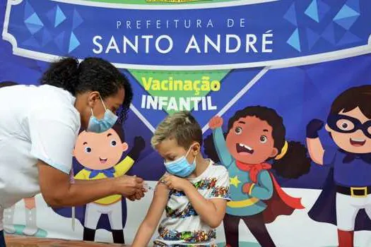 Santo André amplia vacinação contra Covid-19 para crianças com 3 e 4 anos