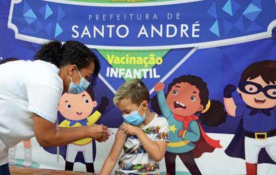 Santo André amplia vacinação contra Covid-19 para crianças com 3 e 4 anos