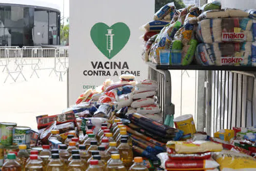 Campanha “Vacina contra a Fome” arrecada 2,3 mil toneladas de alimentos em uma semana