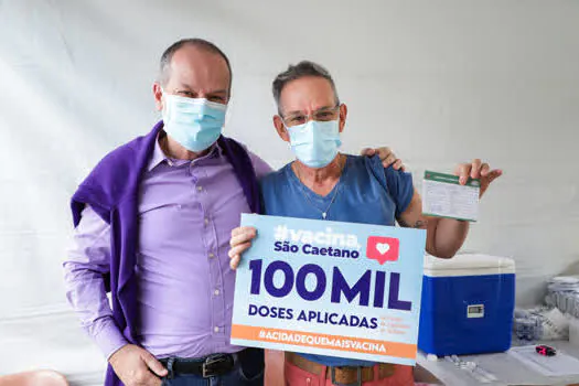 São Caetano ultrapassa a marca de 100 mil doses de vacinas aplicadas contra a covid-19