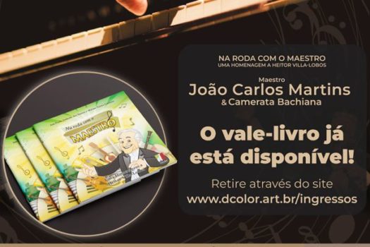 Concerto de João Carlos Martins doará livros infantis sobre universo da música