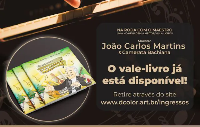 Concerto de João Carlos Martins doará livros infantis sobre universo da música