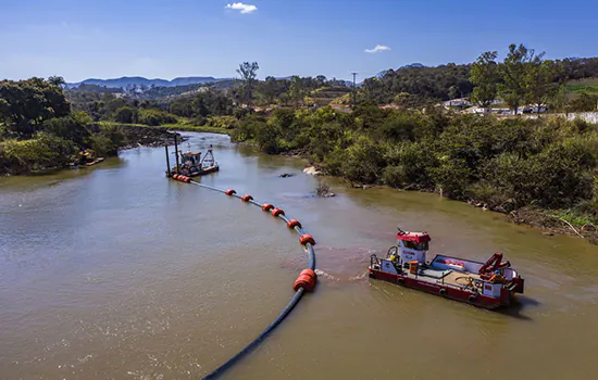 Vale entrega obras que visam reduzir chegada de lama ao Rio Paraopeba