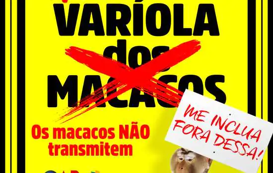 Transmissão da varíola dos macacos não está relacionada aos primatas