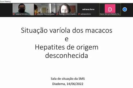 Gestores de saúde de Diadema participam de capacitação sobre varíola dos macacos