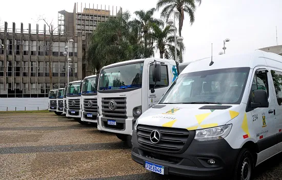 Santo André reforça zeladoria e manutenção com 34 novos veículos