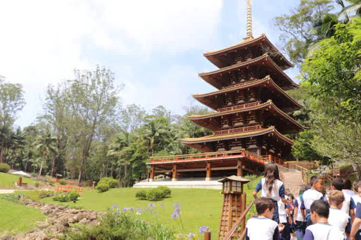 Vencedores da Gincana Cooperativa de Ribeirão Pires visitam Torre de Miroku