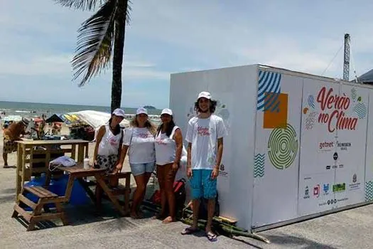 “Verão no Clima” educa frequentadores em praias de São Paulo