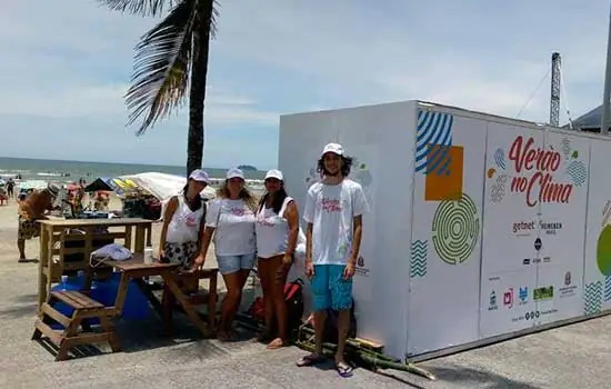 “Verão no Clima” educa frequentadores em praias de São Paulo