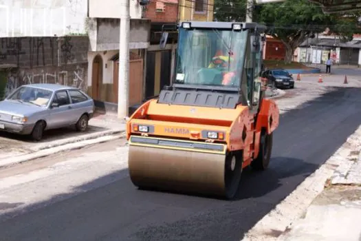 Mauá inicia o recapeamento de mais duas vias